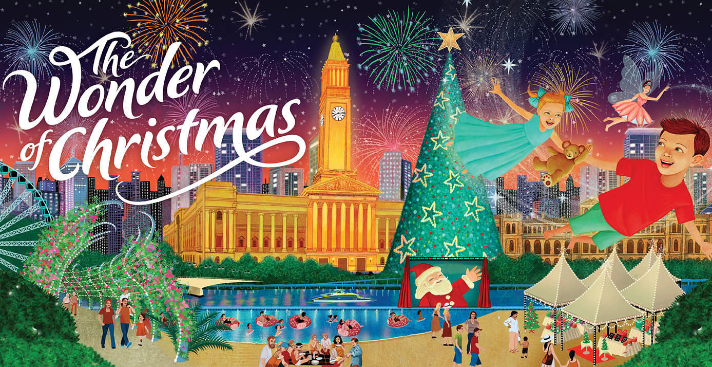 The Wonder of Christmas Brisbane. Image from Brisbane City Council
